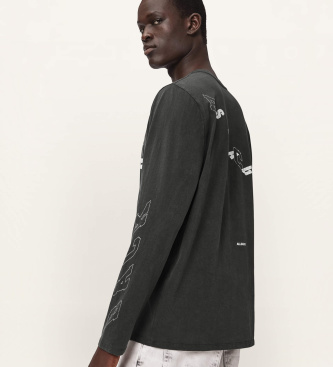 ALL SAINTS Camiseta de Manga Comprida Upstaged preta