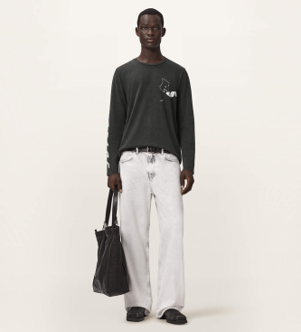 ALL SAINTS Camiseta de Manga Comprida Upstaged preta