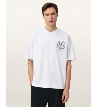 ALL SAINTS T-shirt Mixtape biały