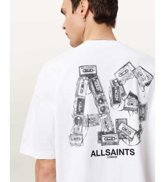 ALL SAINTS T-shirt Mixtape biały