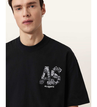 ALL SAINTS Maglietta nera Mixtape