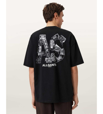 ALL SAINTS Maglietta nera Mixtape
