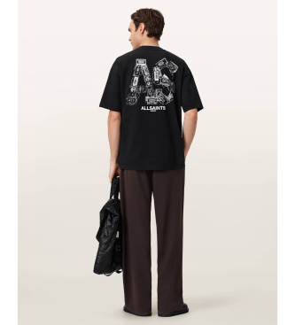 ALL SAINTS Maglietta nera Mixtape