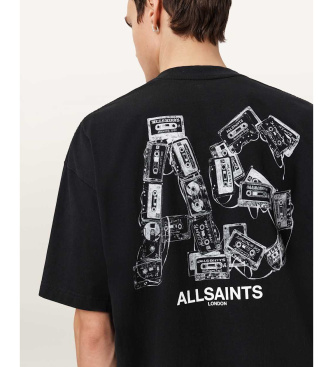 ALL SAINTS Maglietta nera Mixtape