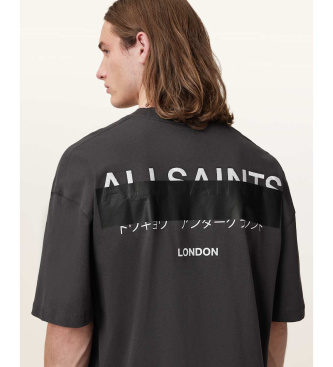 ALL SAINTS Maglietta grigio scuro Redact