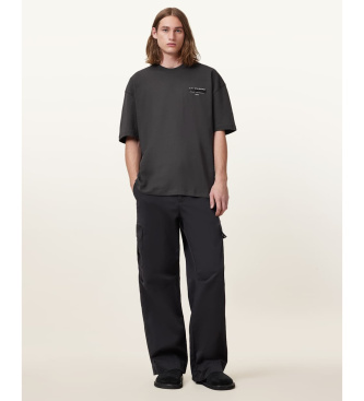 ALL SAINTS Maglietta grigio scuro Redact