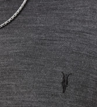 ALL SAINTS Pullover Merino Mode grau