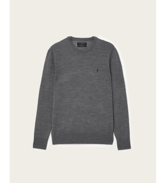 ALL SAINTS Pullover Merino Mode grau