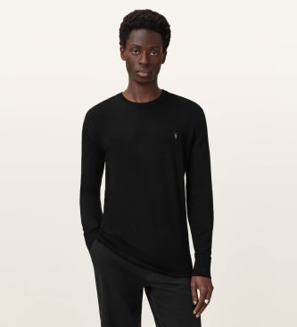 ALL SAINTS Jersey Merino Mode sort