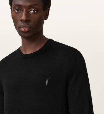 ALL SAINTS Jersey Merino Mode sort