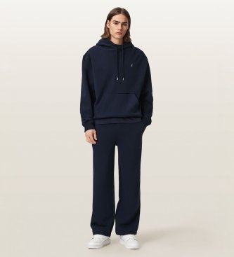 ALL SAINTS Asher Navy Hooded Sweatshirt