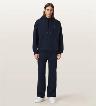 ALL SAINTS Asher Navy Hooded Sweatshirt