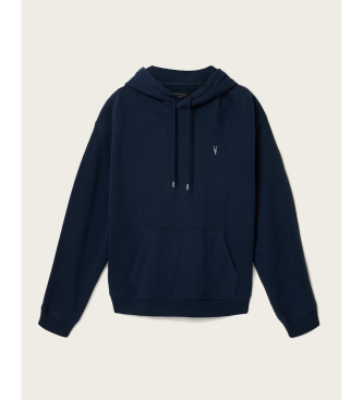 ALL SAINTS Asher Navy Hooded Sweatshirt
