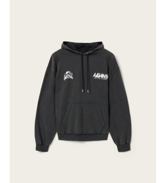 ALL SAINTS Kapuzenpullover Chromium schwarz