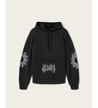 ALL SAINTS Kapuzenpullover Helvette schwarz