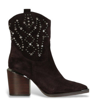 Alma en pena Braune Texas Lederstiefel