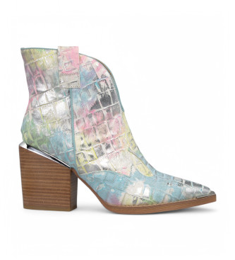 Alma en pena Multicoloured Coco Leather Ankle Boots