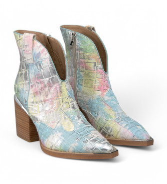 Alma en pena Multicoloured Coco Leather Ankle Boots