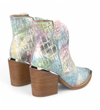 Alma en pena Multicoloured Coco Leather Ankle Boots