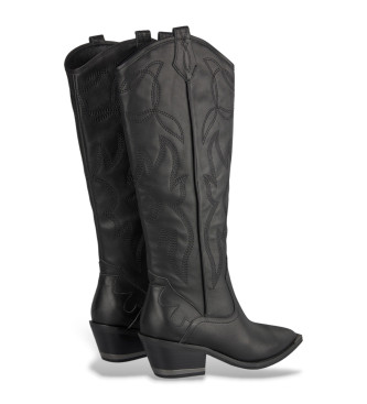 Alma en pena Cowboy Lederstiefel schwarz