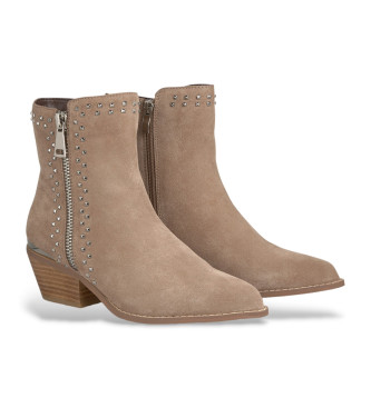 Alma en pena Bottes de cow-boy en cuir marron