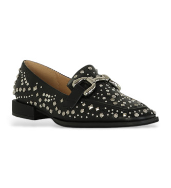 Alma en pena Leather loafers with studs black