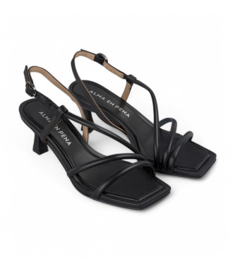 Alma en pena Mini Leather Sandals black