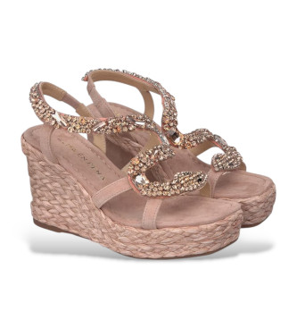 Alma en pena Pink Shiny Leather Sandal