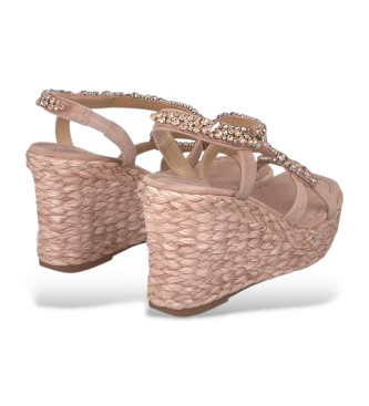 Alma en pena Pink Shiny Leather Sandal