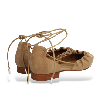 Alpe Bailarinas de ante Audrey beige