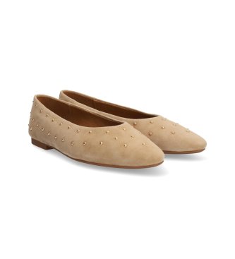 Alpe Ballerine Paris in camoscio beige