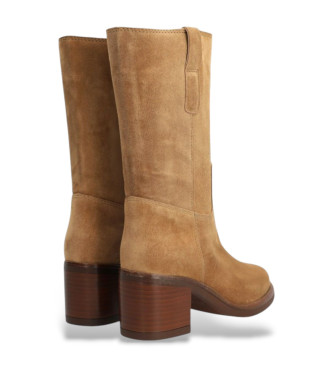 Alpe Bottes en cuir Dakota taupe