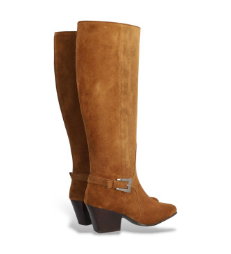 Alpe Brązowe skórzane buty Indiana