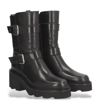 Alpe Botas de couro Lara preto