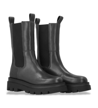 Alpe Botas de piel Soho negro