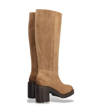 Alpe Brązowe skórzane buty Valley