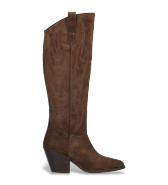 Alpe Botas de couro castanho Vermont