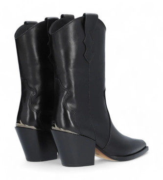 Alpe Botas de couro Vermont preto