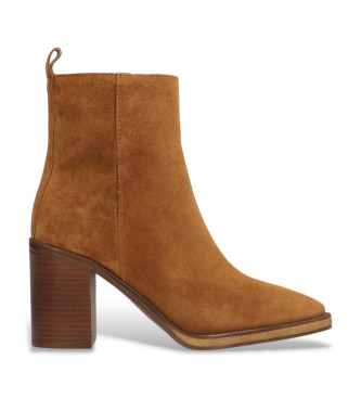 Alpe Bottines en cuir Camden marron