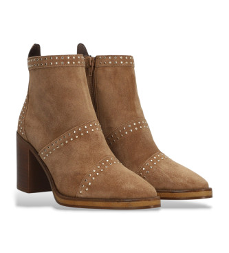 Alpe Brown Camden leather ankle boots