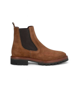 Alpe Bottines en cuir chelsea marron