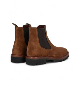 Alpe Braune Chelsea-Stiefel aus Leder