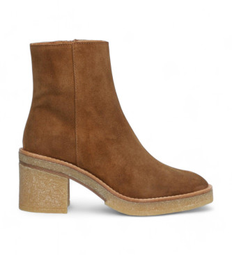 Alpe Janis - Bottines en cuir marron