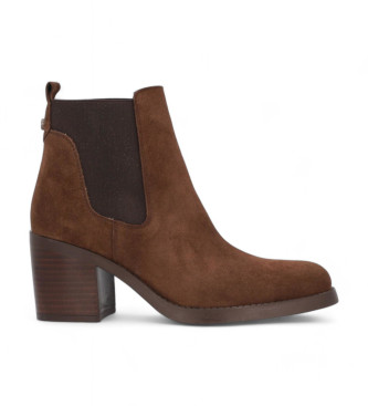 Alpe Bottines en cuir Leyna marron