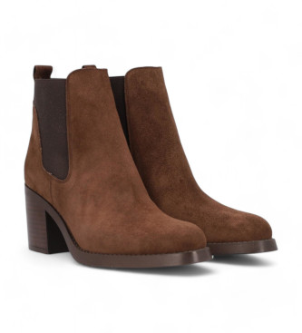 Alpe Bottines en cuir Leyna marron