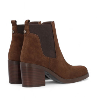 Alpe Bottines en cuir Leyna marron