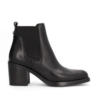 Alpe Leyna Leather Ankle Boots black