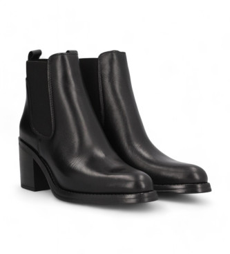 Alpe Leyna Leather Ankle Boots black