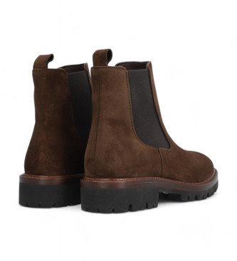 Alpe Militare Brown Leather Ankle Boots