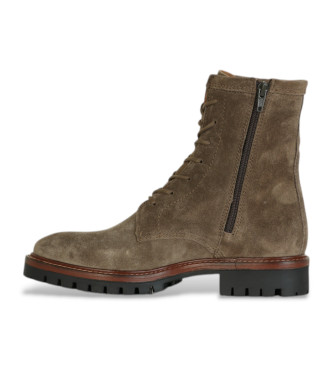 Alpe Militare brown leather ankle boots